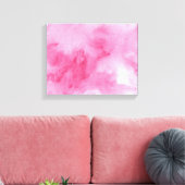 roze waterverf achtergrond voor canvas afdruk (Insitu (Woonkamer))