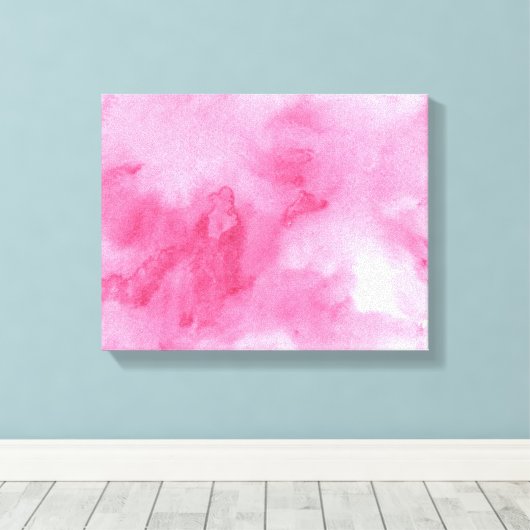 roze waterverf achtergrond voor canvas afdruk (Insitu (Houten vloer))