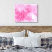 roze waterverf achtergrond voor canvas afdruk (Insitu (Slaapkamer))