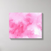 roze waterverf achtergrond voor canvas afdruk (Voorkant)