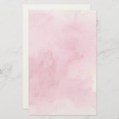 roze waterverf achtergrond voor uw briefpapier (Voorkant / Achterkant)