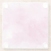 roze waterverf achtergrond voor uw glazen onderzetter (Achterkant)