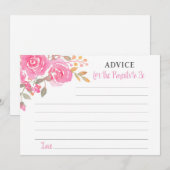 Roze Waterverf Advies voor de ouders om Kaart te z (Voorkant / Achterkant)