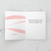 Roze Waterverf Afstuderen 2 Foto C Kaart (Binnen)