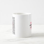 Roze Waterverf Afstuderen Typografie Mok voor haar (Center)