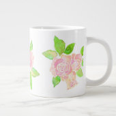 Roze Waterverf Albertine Rozen Grote Koffiekop (Rechts)
