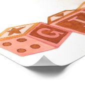 Roze Waterverf Aqiqah Aqeeqah Poster teken (Hoek)