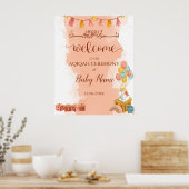 Roze Waterverf Aqiqah Aqeeqah Poster teken (Keuken)