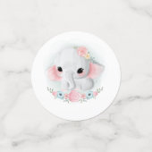 Roze Waterverf Baby Dieren Confetti (Kleine voorkant)