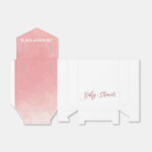 Roze Waterverf Baby shower Bedankdoosjes (Uitgevouwen)