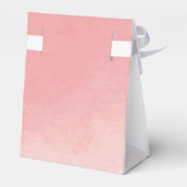 Roze Waterverf Baby shower Bedankdoosjes (Achterkant)