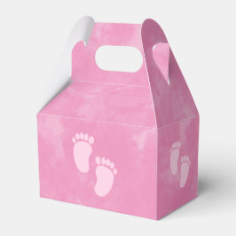 Roze Waterverf Baby shower Custom Bedankdoosjes