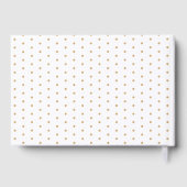 Roze Waterverf Baby shower Goud Glitter Script Gastenboek (Achterkant)