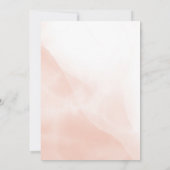 Roze Waterverf Baby shower Kaart (Achterkant)