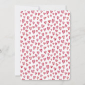 Roze Waterverf Baby shower Kaart (Achterkant)