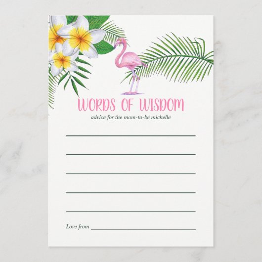 Roze Waterverf Baby shower Mam Advies (Voorkant)