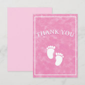 Roze Waterverf Baby shower Rechthoek Sjabloon (Voorkant / Achterkant)