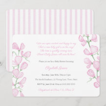  roze Waterverf - Baby shower voor meisjes