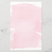 Roze Waterverf Baby voorspelling spel (Achterkant)