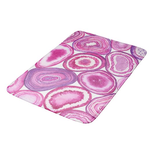 Roze waterverf badmat (Gekanteld)