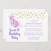  Roze Waterverf Ballet Thema Verjaardag Kaart (Voorkant / Achterkant)