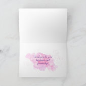 Roze Waterverf balletschoenen Hartelijk dank Bedankkaart (Binnen)