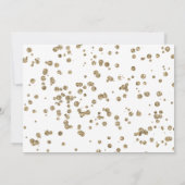 Roze Waterverf Ballon Gold Confetti Birthday Kaart (Achterkant)