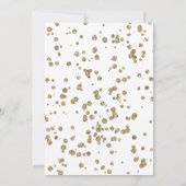 Roze Waterverf Ballon Gouden Confetti Verjaardag Kaart (Achterkant)