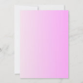 Roze Waterverf ballonnen Baby shower Kaart (Achterkant)