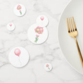 Roze Waterverf ballonnen Confetti (Groep)