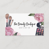 Roze Waterverf Beauty Make-up Artiest Visitekaartje (Voorkant)