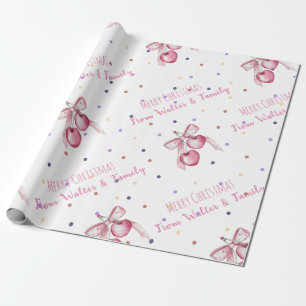 Roze Waterverf bessen Vrouwelijke Gift Cadeaupapier