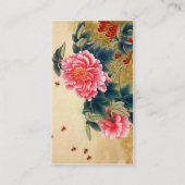 Roze waterverf bij de Koel-chinese klassieker Visitekaartje (Achterkant)