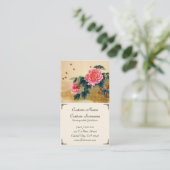 Roze waterverf bij de Koel-chinese klassieker Visitekaartje (Staand voorkant)