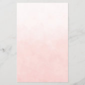 Roze Waterverf Bird Cherry Blossoms Bruids Bingo Flyer (Achterkant)