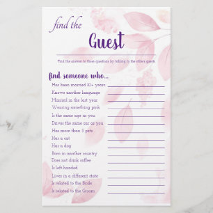 Roze Waterverf Bladeren Zoek de gamekaart voor gas Flyer