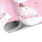 Roze Waterverf Bloed Vrijgezellenfeest Cadeaupapier (Rol Hoek)