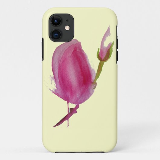 Roze waterverf bloem Case-Mate iPhone case (Achterkant)