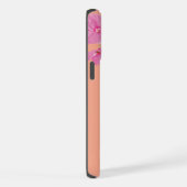 Roze waterverf bloem iPhone hoesje (Rechterkant)