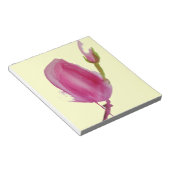 Roze waterverf bloem notitieblok (Schuin)