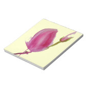 Roze waterverf bloem notitieblok (Linkerzijde)