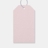 Roze Waterverf Bloemen Baby shower Gift Label Cadeaulabel (Achterkant)