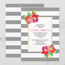 Roze waterverf bloemen bruiloft vrijgezellenfeest