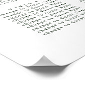 Roze waterverf bloemen bruiloft zitplaatsenplan poster (Hoek)