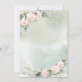 Roze Waterverf bloemen Groenery First Community Kaart (Achterkant)