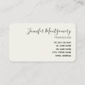 Roze Waterverf bloemen op strepen Visitekaartje (Achterkant)