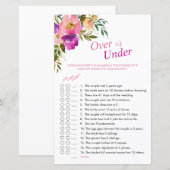 Roze Waterverf Bloemen over of onder douche spel (Voorkant / Achterkant)