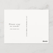 Roze Waterverf Bloemen Verandering van Adres Verhu Briefkaart (Achterkant)