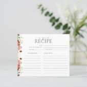 Roze Waterverf Bloemen Vrijgezellenfeest Recept Ka (Staand voorkant)