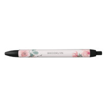 Roze Waterverf Bloemen
